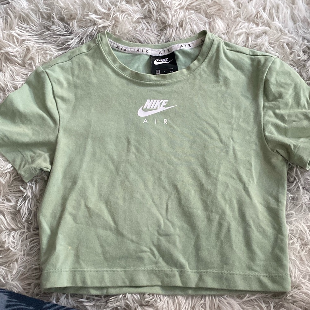 Matcha green nike crop top